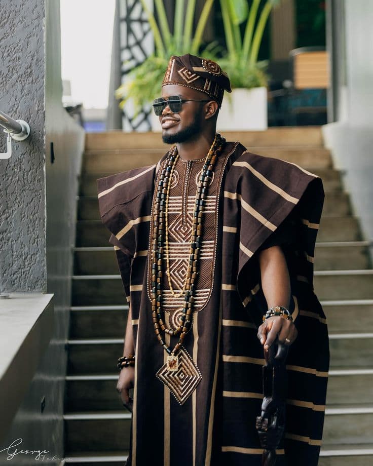 Aso-Oke Agbada Set