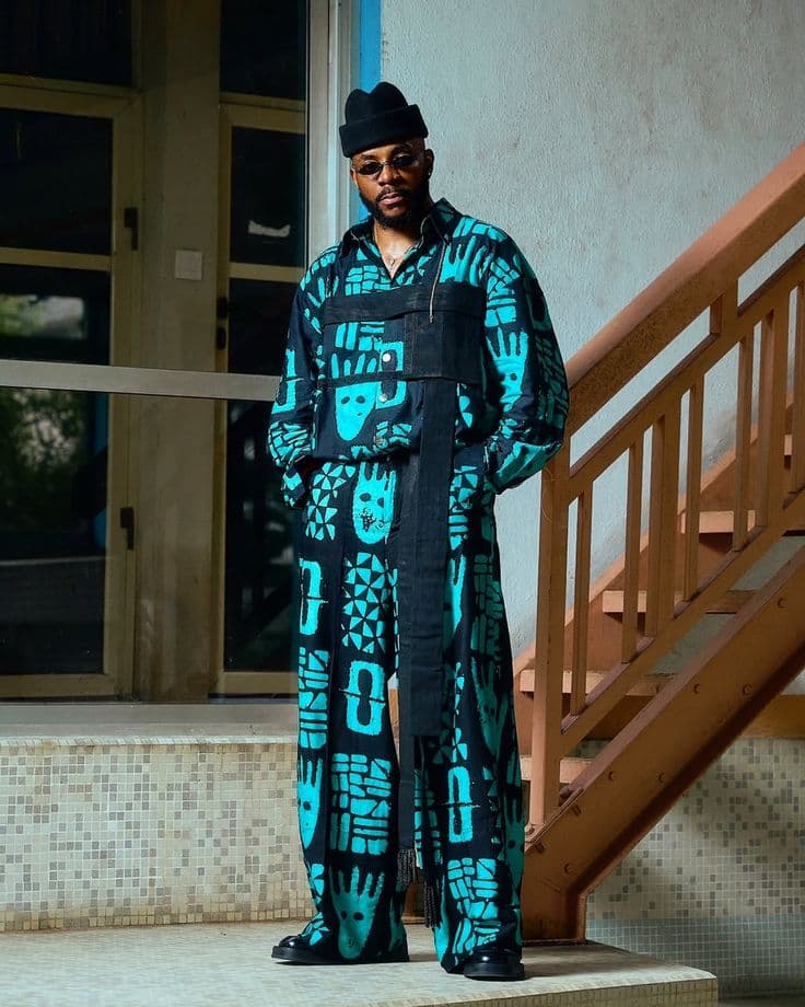 Turquoise Print Lounge Set