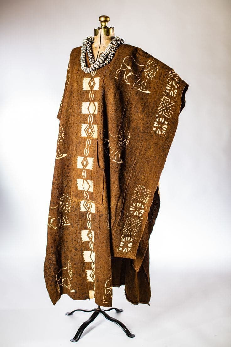 Mud Cloth Poncho Top