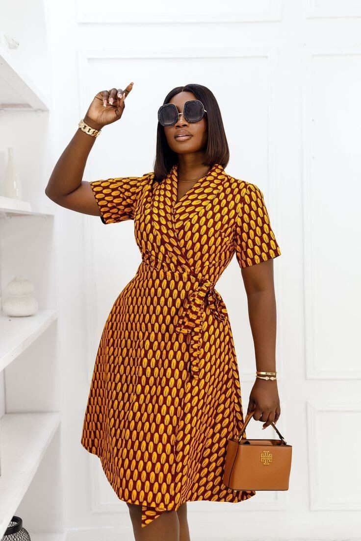 Amber Ankara Day Dress