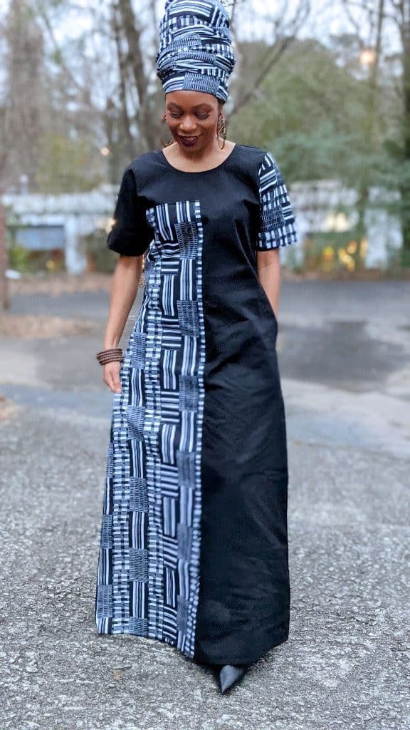 Monochrome Panel Dress